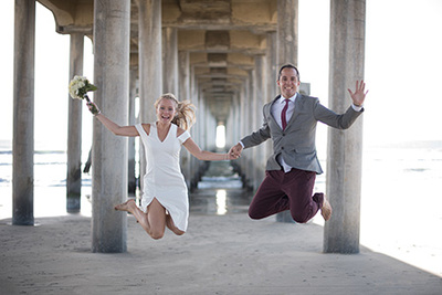 Huntington Beach Pier Engagement Photos