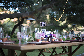 Wedding Planner Orange County Table Setup